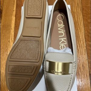 Calvin Klein shoes, brand new, never worn, lisette glazed tumbled style, beige